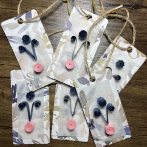 Dark Blue & Light Pink Gift Tags