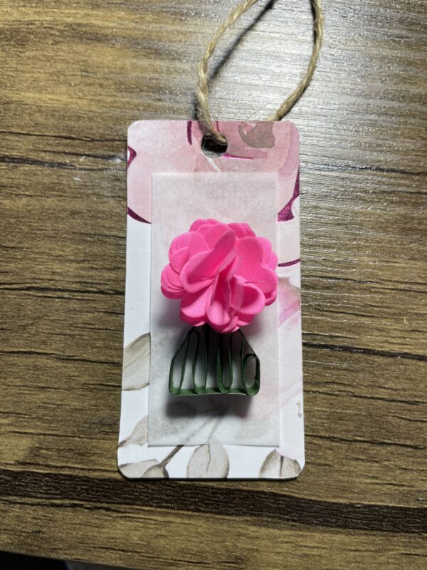 Quilled Pink Flower Gift Tags - Image 3