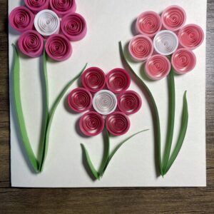 Quilled Pink Trio
