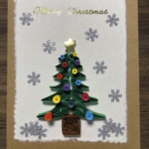 Quilled Christmas Tree Note Card