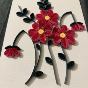 Magenta Flowers on Canvas