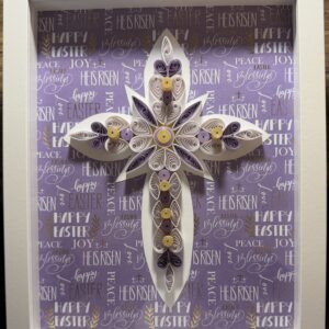 Quilled Easter Cross